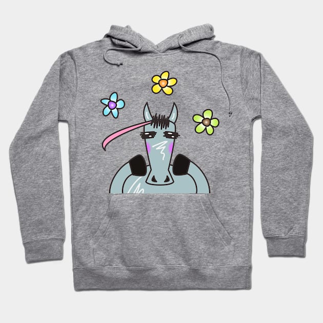 Funny Horse Hoodie by ShaderM